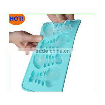 Fancy FDA Silicone fish bone ice cube tray