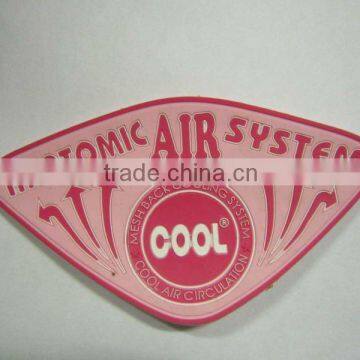 3D rubber soft pvc labels with clothes