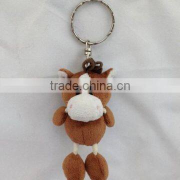 Mini size plush stuffed horse keyring toy