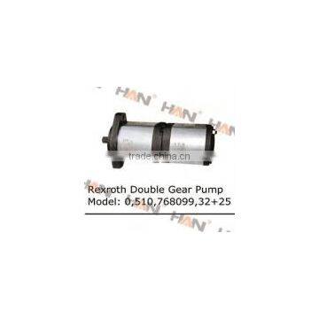 Rexroth DOUBLE GEAR PUMP MODEL 0510 768099 32 25 Concrete Pump Spare Parts for Putzmeister Zoomlion Sany
