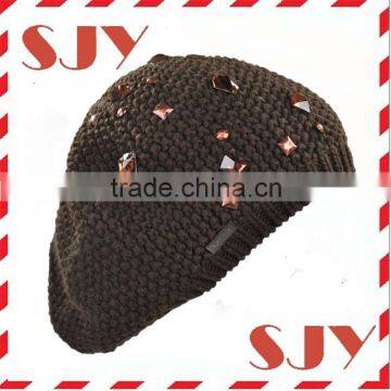 Knitting cheap military wholesale golf beret