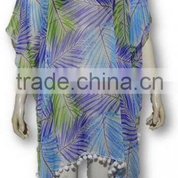 Printed Poly Chiffon Beach Wear
