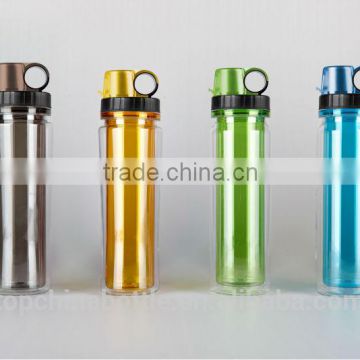 550ml double wall BPA free Tritan material plastic water bottle