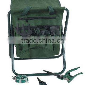 Garden Stool and Tool Set