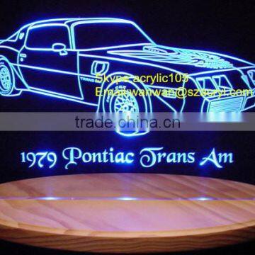 Acrylic counter LED sign