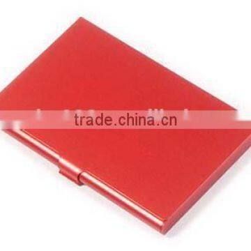 dongguan red color aluminum business ic card holder