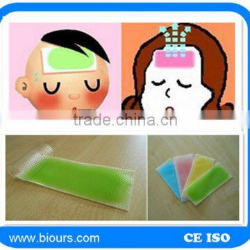 Baby health care product fruit fever cooling gel patch in different colors & flavors