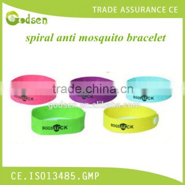 Latest fashion custom OEM bugs lock anti mosquito bracelet