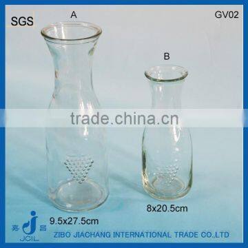 clear glass vase crystal tall