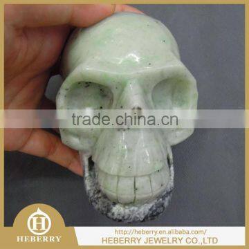 Natural Rock Crystal Skull Jadeite best home decoration good for our healthy