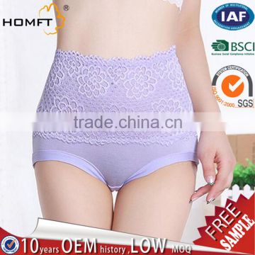 High Waist Women Flower Lace Modal Panties Underwear