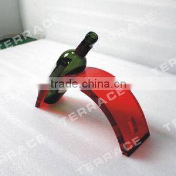 Single Acrylic Wine Bottle Rack ,Perspex Beer Bottle Holder(WR-B-0229)