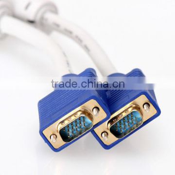 7.5M White VGA cable with gold plated