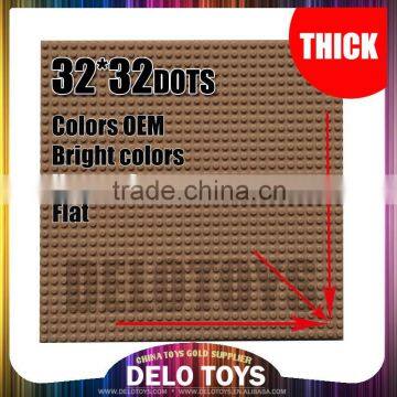 ABS plastic building blocks THICK baseplate 32*32 BROWN DE00036