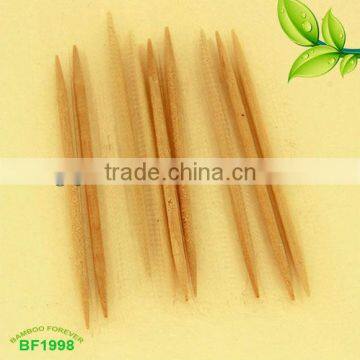 Double tips carbonized bamboo picks