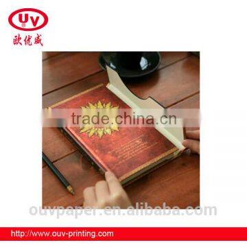 Promotional wholesale mini brown magnet clasp notebook / journals of hardcover