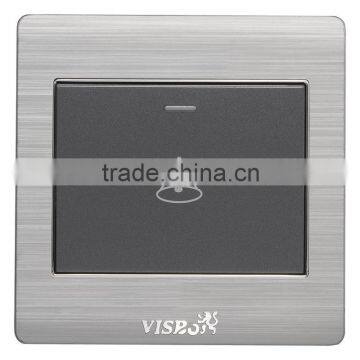 86*86mm 1 Gang Door Bell Push Wall Switch PC Panel