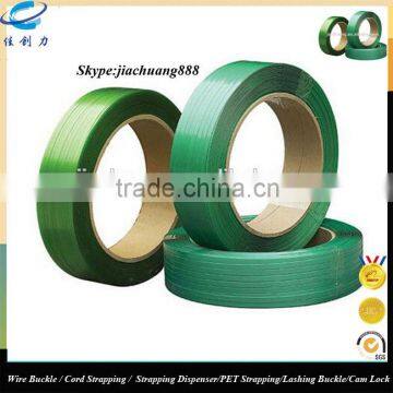 Green embossed polyester strapping manufacturer