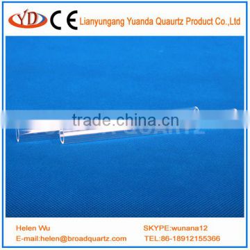 clear heat resistant quartz glass tube from manufacture