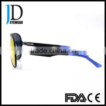 Latest Fashion Black Flat Top Girls Carbon Fiber Sunglasses