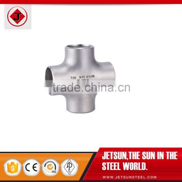 1/2" Thread 4 Way Female Cross Coupling Connector SS 304 Pipe Fitting