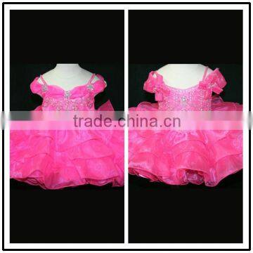 Design A Line Puffy Mini Custom Made Vestidos Flower Little Girl for Wedding Parties TF009 design your own flower girl dress