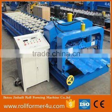 Building Machine Glazed Tile Aluminum Steel Roof Tile Roll Forming Machine Glazed Tile Roll Forming Machine Exported Nigeria