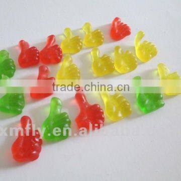 Finger shape sugar free custom gummy candy