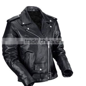 Classic Motorcycle Leather Jacket