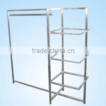 stainless steel clothes display rack and stand for Retail clothes