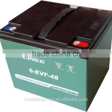 EVF Series VRLA Gel Battery for Electric Vehicles, 12V 52Ah at 20hr Rate