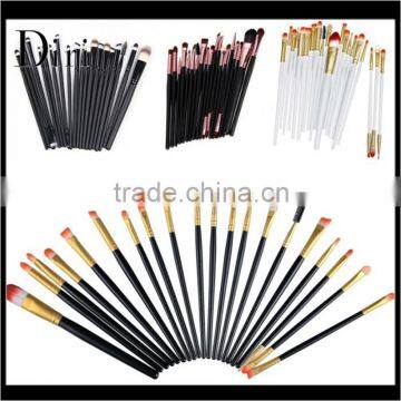 Professional naked 20pcs cosmetic brush set in makeup brushes