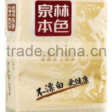 Wheat straw pulp toilet tissue paper