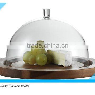 Eco-friendly Antique Round Wooden Cheese Plate