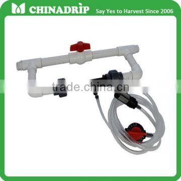 Irrigation venturi injector for fertilizer injector drip irrigation system