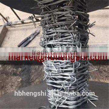 Barbed wire(lowest price) with galvanized and pvc coated