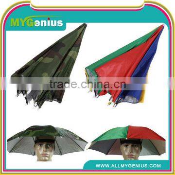 Portable Head Hat Umbrellas for Outdoor Fishing Hiking Camping