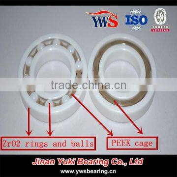 Zirconia Rings Si3N4 ZrO2 Balls PEEK Cage ZrO2 Full Ceramic Bearing photo-2