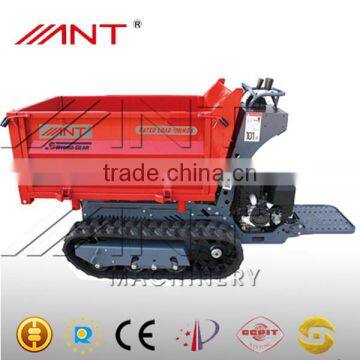 BY1000 hot sale agriculture mini dumper crawler loader with three sides unloading