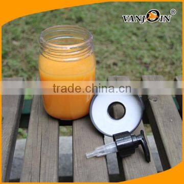 500ML Clear Round Plastic Pump Spray Jar for Shampoo photo-5