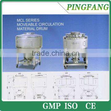 MCL Series rotating drum powder mixer/Moveable Circulation Material Drums