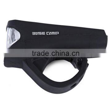 BASECAMP MTB Bicycle 3W LED Front Light Silica Gel Waterproof USB Rechargeable Lamp Bike Accessories photo-3