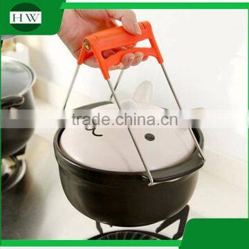 kitchen accessories tool stainless steel dish plate bowl clamp clip holder