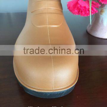 Western Cowboy Men Safety Boots Pvc Rain Boots Safety Shoes photo-4