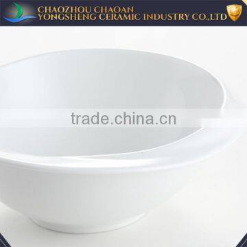 YSb0001 Hand-made Super White Ceramic Bowl For Hotel and Restaurant photo-2