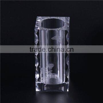 Newest sale attractive style cheap crystal flower glass vase 2016