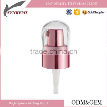 Rose gold aluminum lotion treatment pump