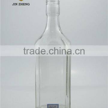 600ml 21oz clear glass wine bottle/glass vodka bottle china supplier
