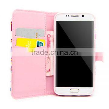 Hot Sales Card Slots Leather Phone Case Cover for Samsung S6 Edge photo-2