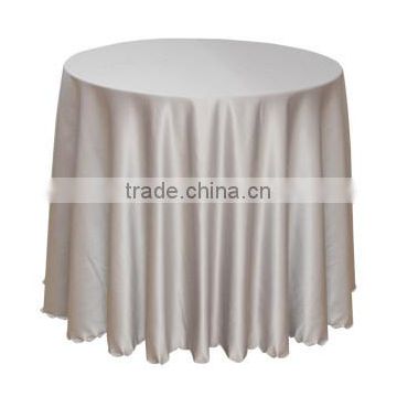 hotsale grey tapestry satin table cover for hotel restaurant weddings